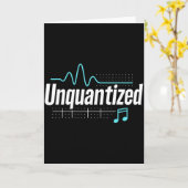 Unquantized Music Producer Musician Graphic  Karte (Gelbe Blume)