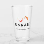 Unraid Bier-Glas Glas (Vorderseite)