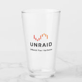 Unraid Bierglas Glas (Vorderseite)
