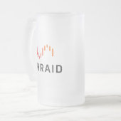 Unraid Stein Mattglas Bierglas (Vorderseite Links)