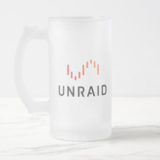 Unraid Stein Mattglas Bierglas (Links)