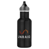 Unraid Wasser-Flasche - Schwarzes Edelstahlflasche (Rechts)