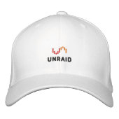 Unraid White Hat Bestickte Baseballkappe (Vorderseite)