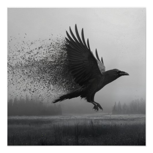 Unraveling - Raven in the Mist Poster (Vorderseite)