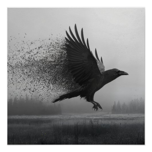 Unraveling - Raven in the Mist Poster (Vorderseite)