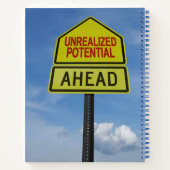 Unrealisierter potenzieller Vorsprung Notizblock (Rückseite)