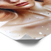 Unrealistisches Girl-Portrait Poster (Ecke)