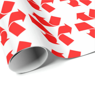 Unrecycling-Symbol Geschenkpapier