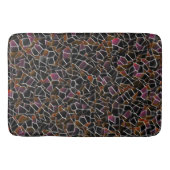 Unregelmäßig über weiß: braune bis weinmosaike badematte (Vorderseite)