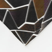 Unregelmäßig über weiß: braune bis weinmosaike fleecedecke (Ecke)