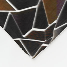 Unregelmäßig über weiß: braune bis weinmosaike fleecedecke