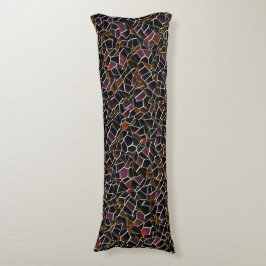 Unregelmäßig über weiß: braune bis weinmosaike seitenschläferkissen