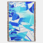 Unregelmäßig verdrehte blaue Bildausschnitte Decke (Vorderseite Vertikal)