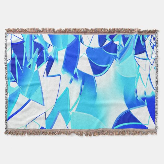 Unregelmäßig verdrehte blaue Bildausschnitte Decke (Vorderseite)