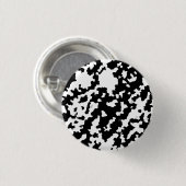 Unregelmäßige Abstrakte Mosaik Schwarz-Weiß-Camouf Button (Vorne & Hinten)