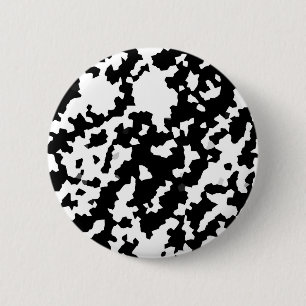 Unregelmäßige Abstrakte Mosaik Schwarz-Weiß-Camouf Button