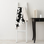 Unregelmäßige Abstrakte Mosaik Schwarz-Weiß-Camouf Sherpadecke (Beispiel)