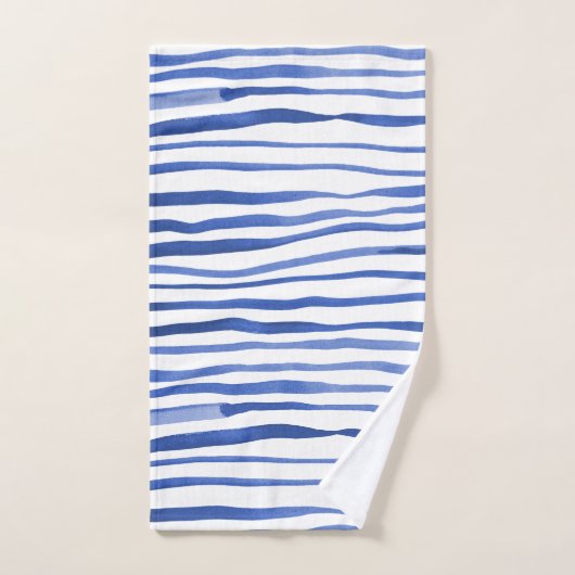 Unregelmäßige Aquarellfarben - einfache Linien - b Badhandtuch Set (Handtuch)