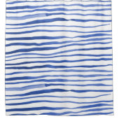 Unregelmäßige Aquarellfarben - einfache Linien - b Duschvorhang (Vorderseite)