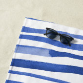 Unregelmäßige Aquarellfarben - einfache Linien - b Strandtuch (Beispiel)