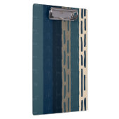 Unregelmäßige blaue und neutrale Streifen und subt Klemmbrett (Rechts)