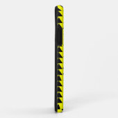 Unregelmäßige Dreiecke - schwarz auf gelb Case-Mate iPhone Hülle (Hinten/Rechts)