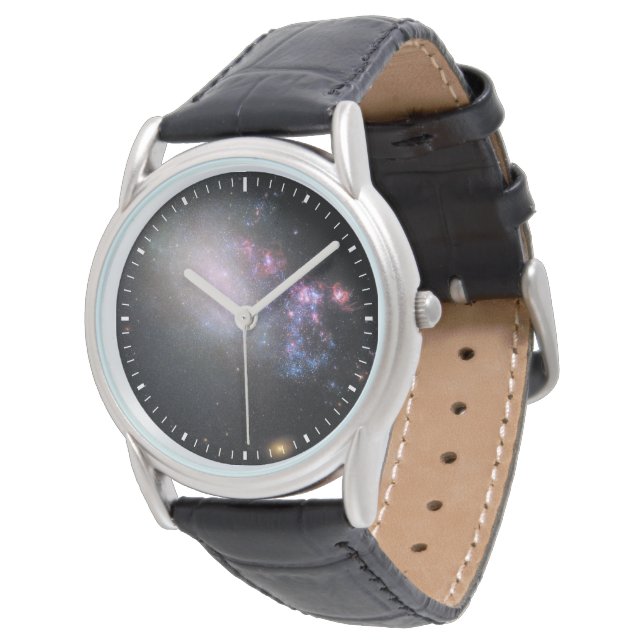 Unregelmäßige Galaxy Ngc 4485 Armbanduhr (Schrägansicht)