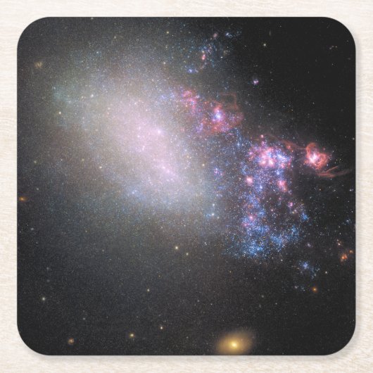 Unregelmäßige Galaxy Ngc 4485 Rechteckiger Pappuntersetzer (Vorderseite)