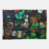 Unregelmäßige geometrische Formen mit deformierter Geschirrtuch (Horizontal)