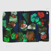 Unregelmäßige geometrische Formen mit deformierter Golfhandtuch (Horizontal)