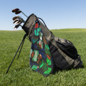 Unregelmäßige geometrische Formen mit deformierter Golfhandtuch (Gras)