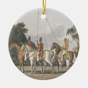 Unregelmäßige Kavallerie, bengalische Armee 1817 Keramikornament