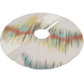 Unregelmäßige Kurven Abstrakte Malerei Kunst Polyester Weihnachtsbaumdecke (Schrägansicht)