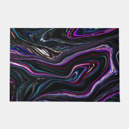 Unregelmäßige Kurven mit Farben, die durch die Dun Fußmatte