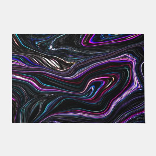 Unregelmäßige Kurven mit Farben, die durch die Dun Fußmatte (Vorderseite)