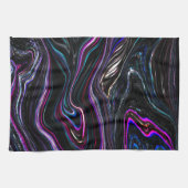 Unregelmäßige Kurven mit Farben, die durch die Dun Geschirrtuch (Horizontal)