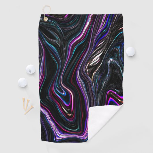 Unregelmäßige Kurven mit Farben, die durch die Dun Golfhandtuch (Insitu)