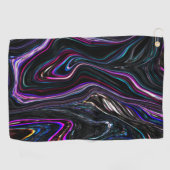 Unregelmäßige Kurven mit Farben, die durch die Dun Golfhandtuch (Horizontal)