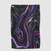 Unregelmäßige Kurven mit Farben, die durch die Dun Golfhandtuch (Vorderseite)