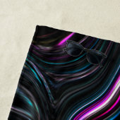 Unregelmäßige Kurven mit Farben, die durch die Dun Strandtuch (Beispiel)