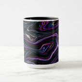 Unregelmäßige Kurven mit Farben, die durch die Dun Tasse (Zentrum)