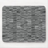 Unregelmäßige Linien - weiß auf schwarz Mousepad (Vorne)