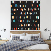 Unregelmäßige mehrfarbige Rechtecke Leinwanddruck (Insitu (Schlafzimmer))