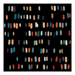 Unregelmäßige mehrfarbige Rechtecke Poster