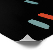 Unregelmäßige mehrfarbige Rechtecke Poster (Ecke)