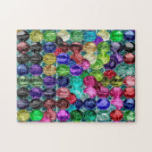 Unregelmäßige mehrfarbige Runde Puzzle (Horizontal)