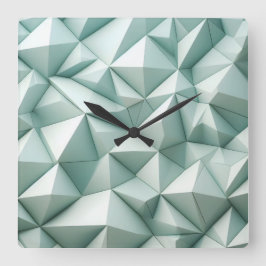 unregelmäßige Pyramiden Quadratische Wanduhr