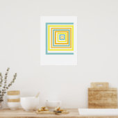 Unregelmäßige Quadrate Poster (Küche)