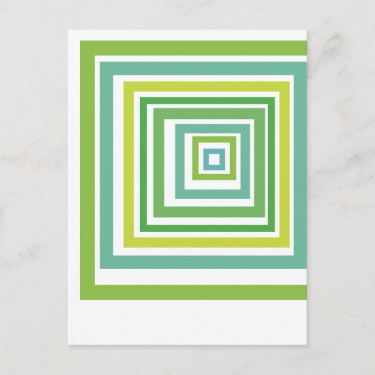 Unregelmäßige Quadrate  Postkarte (Vorderseite)