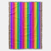 Unregelmäßige Regenbogenstreifen Decke (Vorderseite Vertikal)